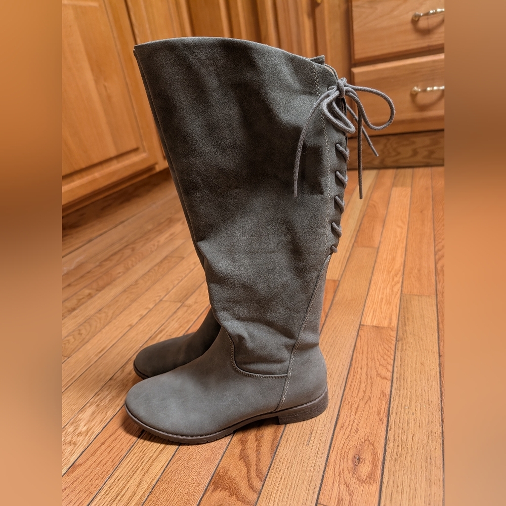 Euro Soft By Sofft Gray Knee-High Women's Boots